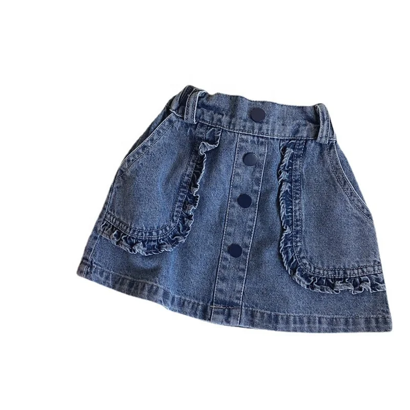 Gonna In Denim Di Pizzo Per Bambina Nuova Primavera Ed Estate - Buy Midi Gonna  Di Jeans,Pannello Esterno Del Denim Della Ragazza,Little Girl Gonne Product  on Alibaba.com