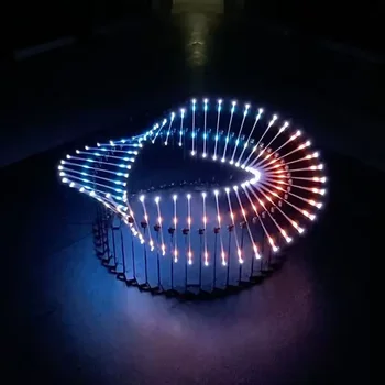 Dynamic RGB LED Light Tube Flipping Mechanical Kinetic Art Device Decorative Lamp for Sale