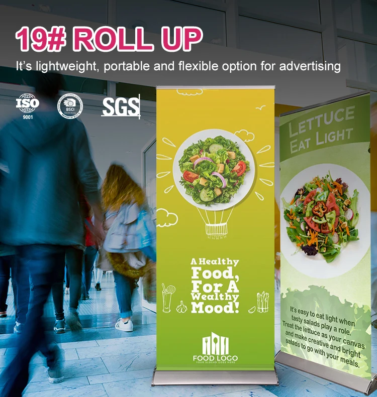 Roll Up Stand Banner Printed Display Exhibition Show Standard Roll Up