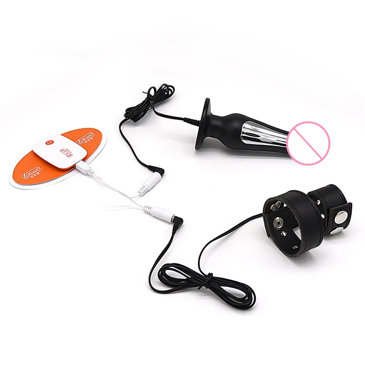 Smart APP Wireless Remote Control Charging Anal Penis Ring  Anal Plug With Electric Shock Sex Toy for Men