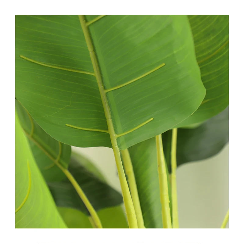 High Quality Decoration Plastic Artificial Banana Tree Artificial Plants Leaves Trees In Pots
