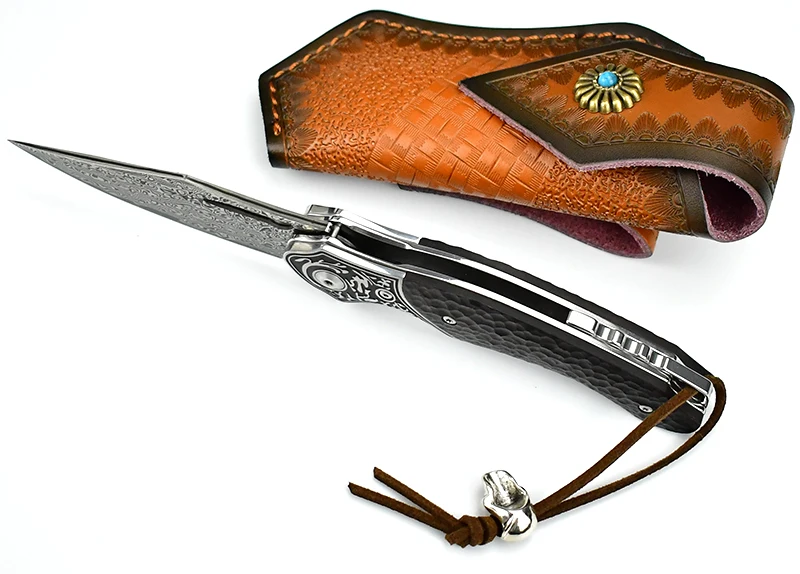 Boutique High Quality 107 Layer Damascus Vg10 Steel Wooden Handle