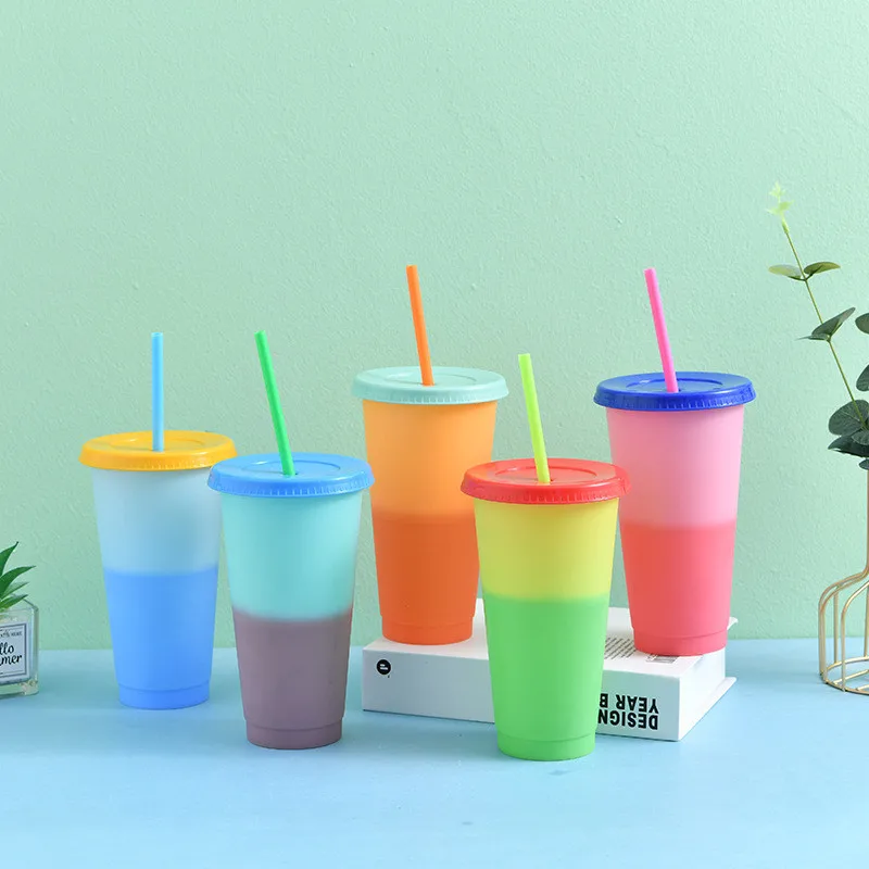 Newest Temperature Sensitive Color Changing Plastic Cup Bpa Free Cold