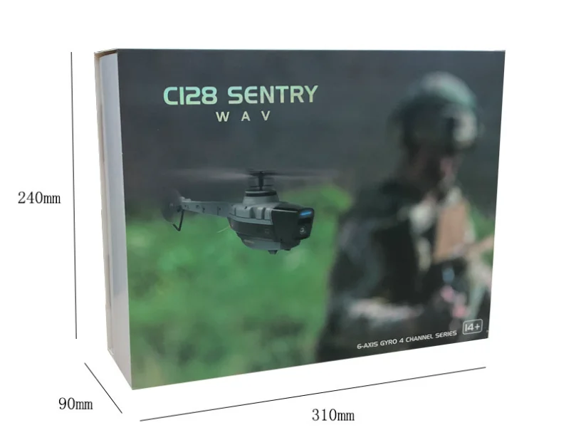 New style C128 drone Wifi 1080P Camera RTF Toys Mini Military Rc Black Hornet