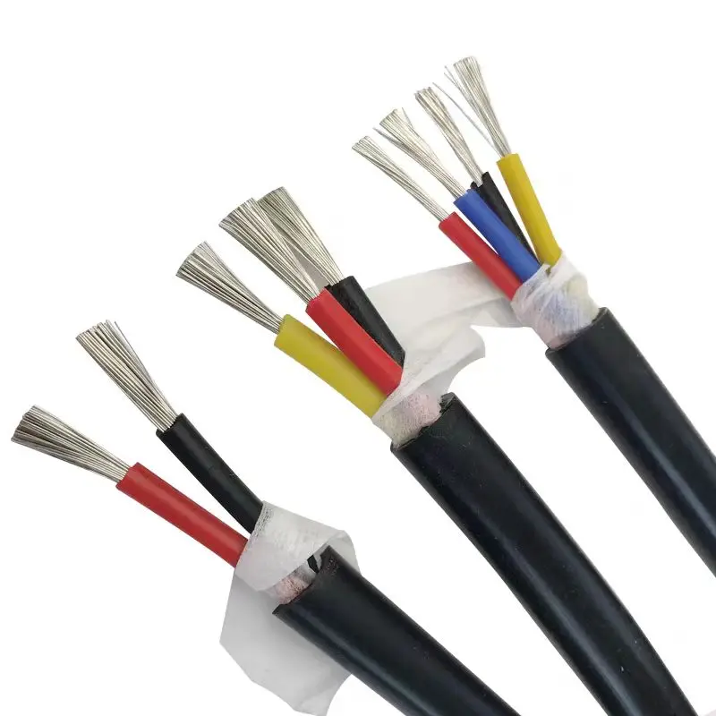 High and low temperature resistant silicone sheathed tinned copper conductor cable YGC