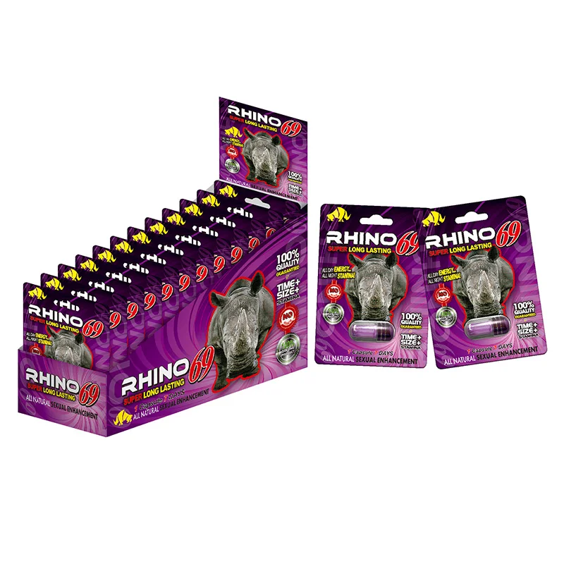 In  Rhino 69 Box Insert Card Penis Delay Erection Enlargement Pills 3d Card Pills Cards Packaging Display Box