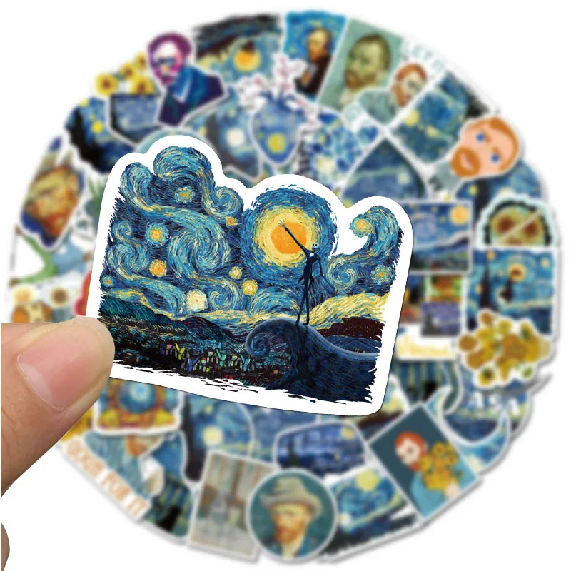 Cute Art Painting Style Stickers - DIY & Promotional Gifts