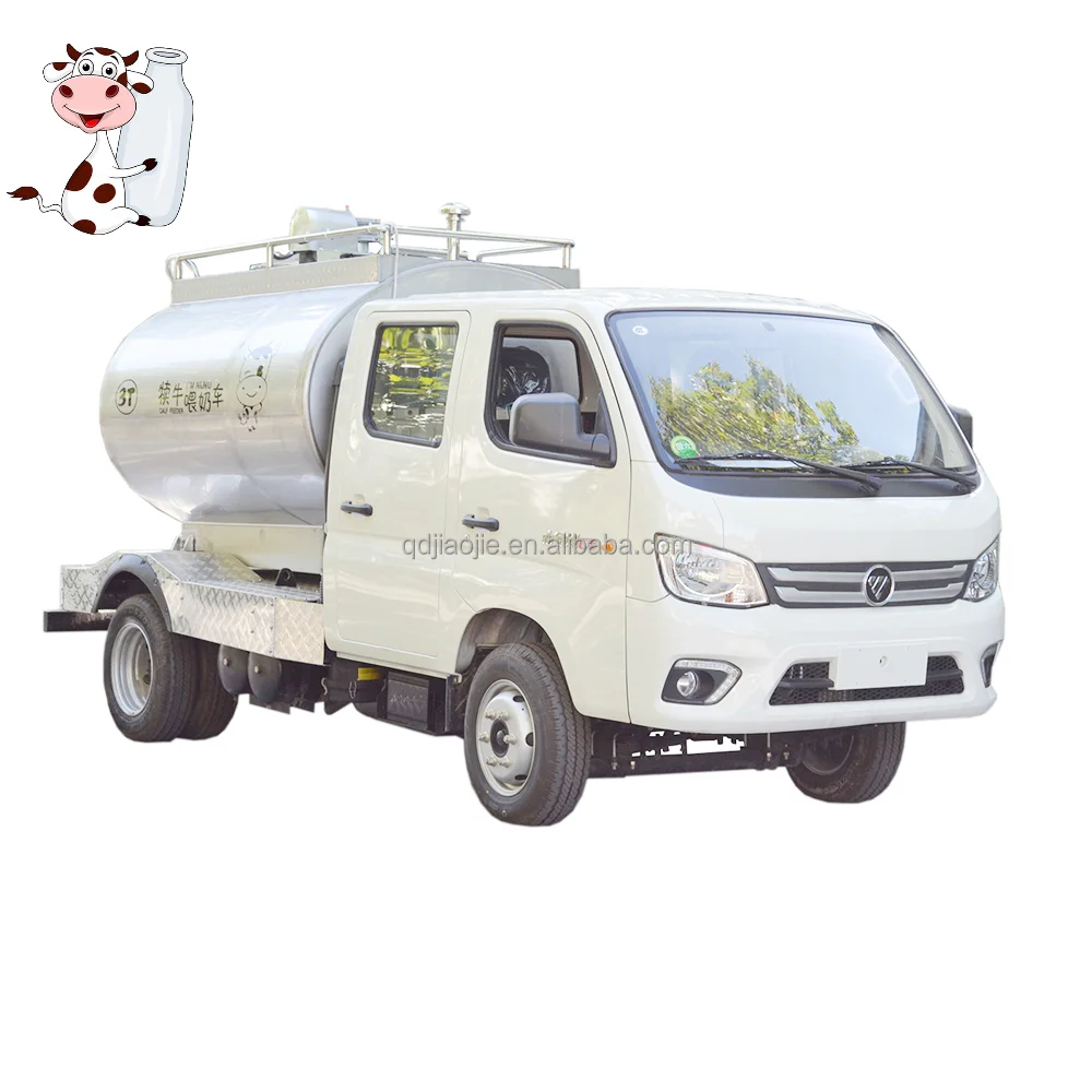 Factory Price Automatic Calf Milk Feeder Wagon Dairy Farm Equipment 3000 Liter Stainless Steel Water Tanker Cart for Use