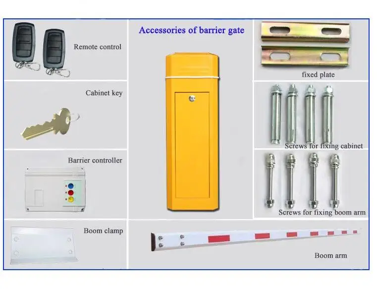 Car Parking and Toll Access Control Automatic Articulated DC Parking Boom Barrier Gate With Long Range Rfid Reader