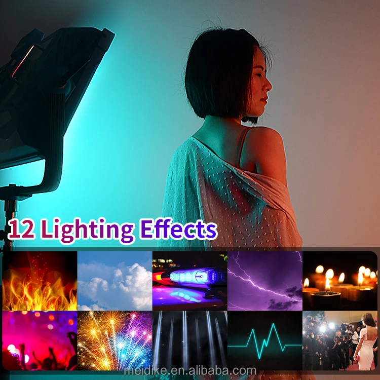 Digital AI-5000C rgbw led video film light 500w for large studio lighting with DMX