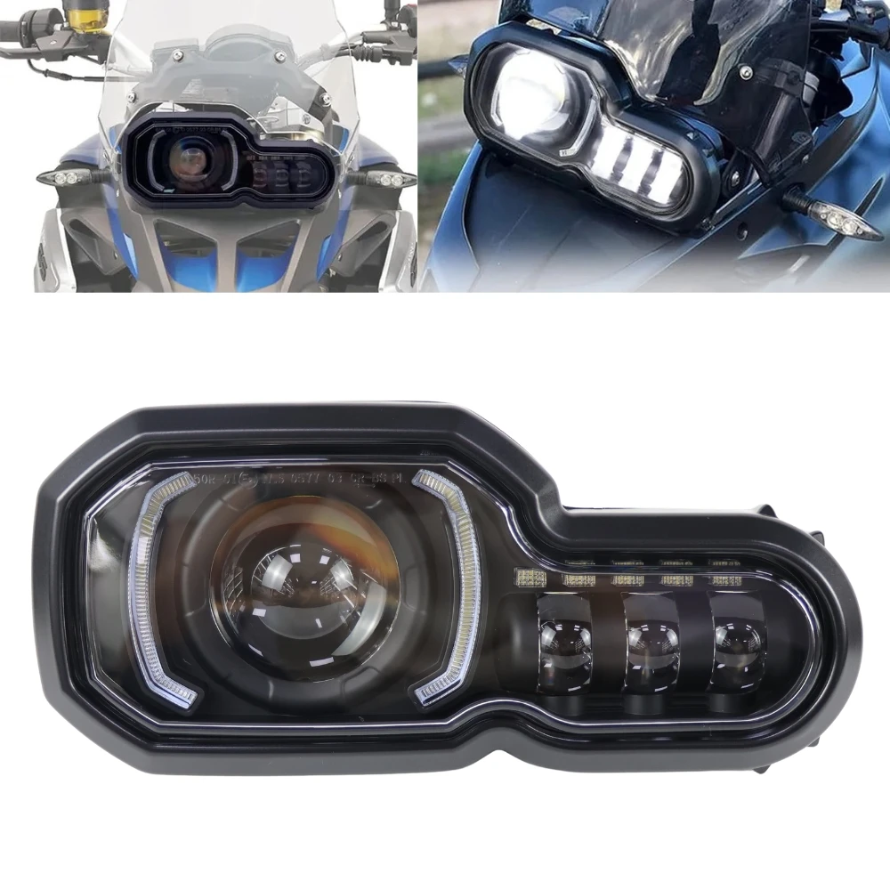 product tiypeor upgrade brighter motorcycle lights headlight for f800gs f800r f700gs f650gs adventure led projector headlight assembly-2