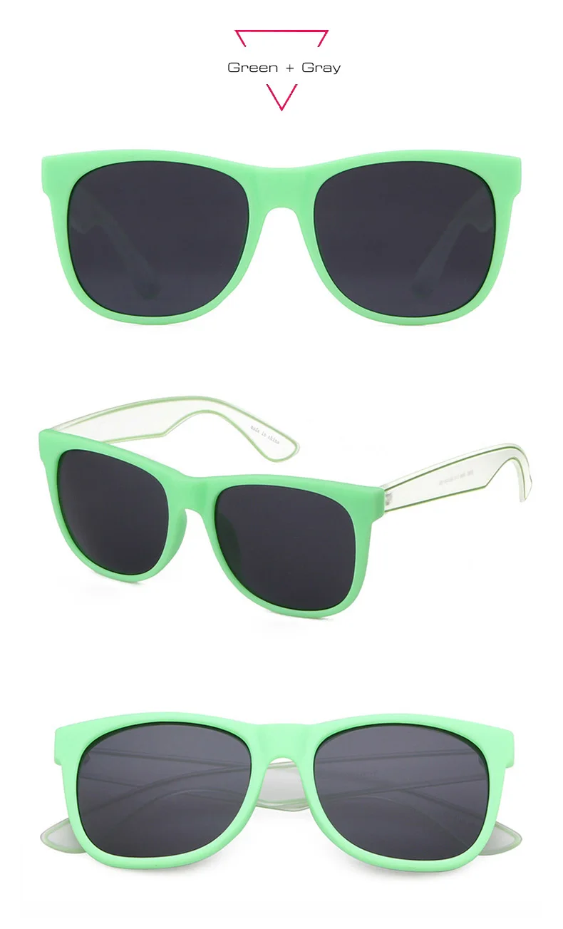 Gafas de sol cuadradas de color caramelo transparentemujer 