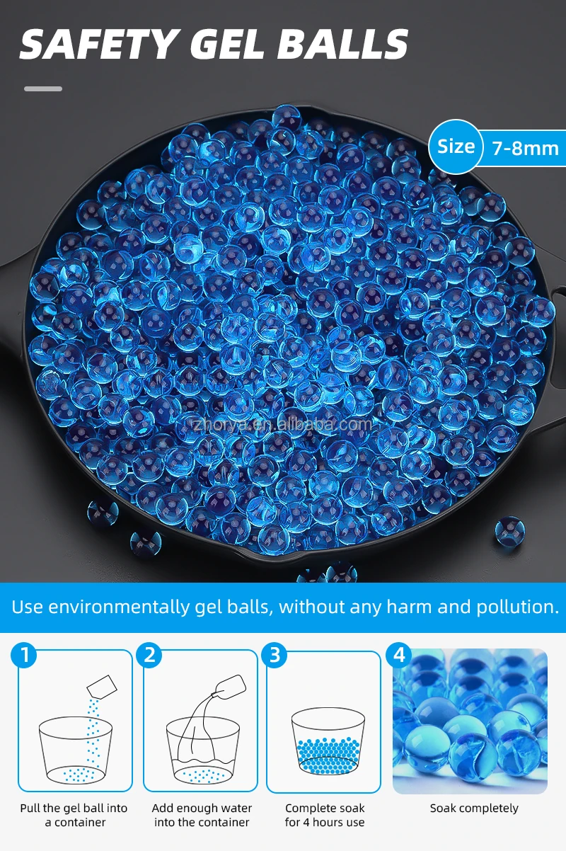 ASGARD Gelsoft Pistole PZ-617A - Vollautomatischer Blaster Mit 5.000 Gel-Kugeln - Outdoor Spielzeug