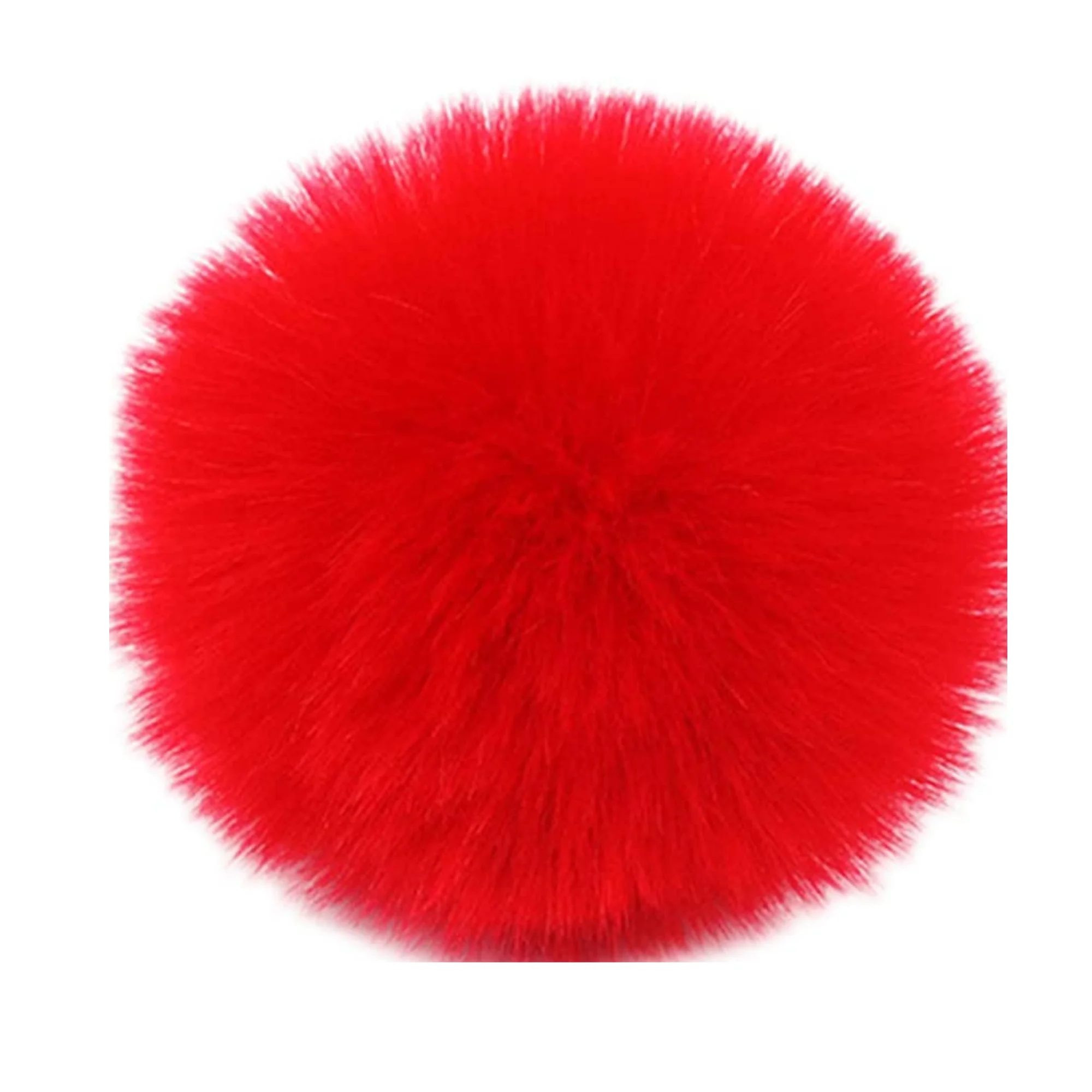 Rabbit Fur Wholesale Cute Keyring Luxury Plush POM POM Ball