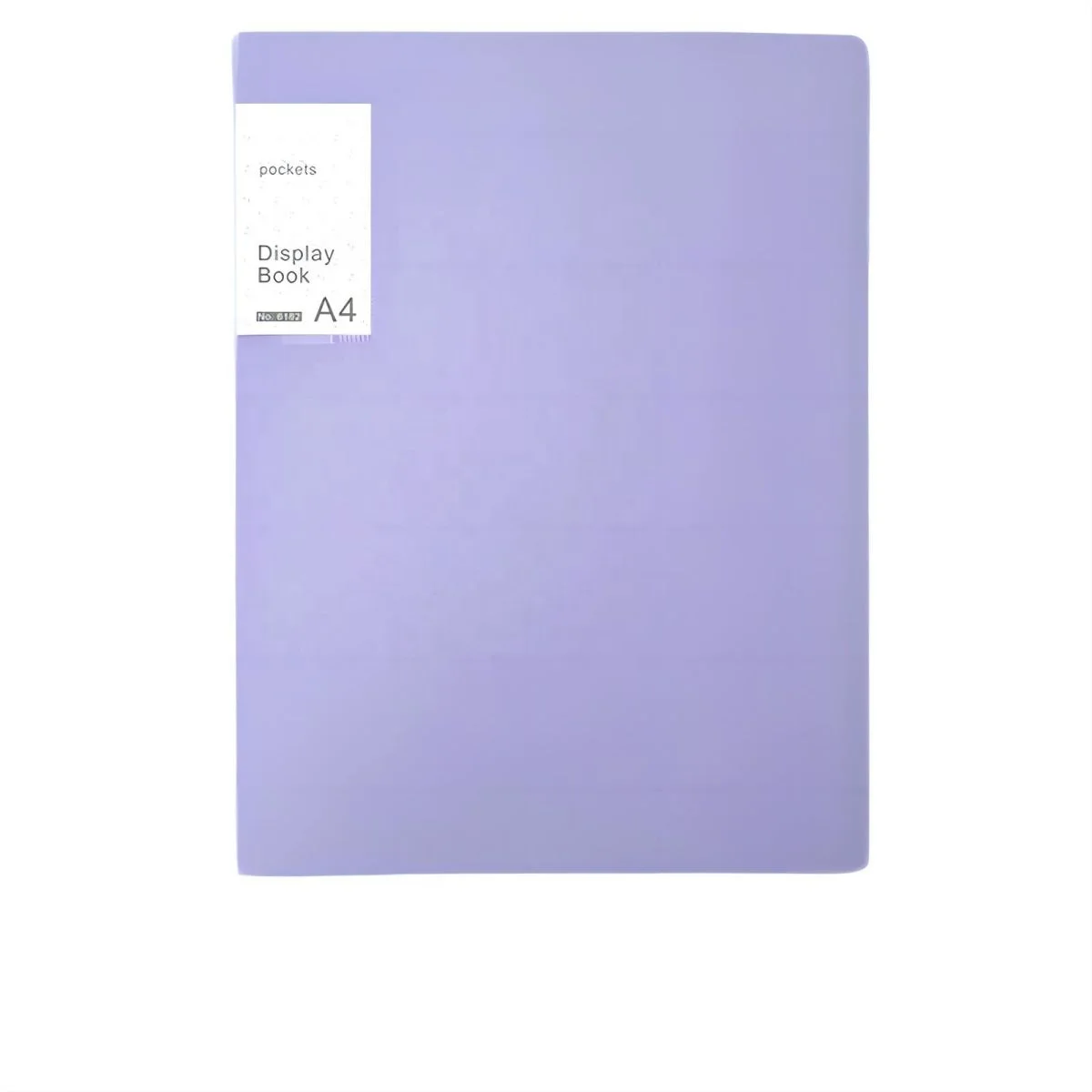 Filling Products File Documents Organizing Plastic Transparent Pocket Book with 60 Pages Candy Colors Logo Packing Customization