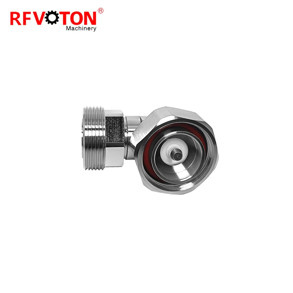 Factory Directly Adapter L29 7/16 Din Male Plug to Mini  7-16  Female 4.3/10 Jack Right Angle 90 Degree Rf Coaxial Coax Adaptor