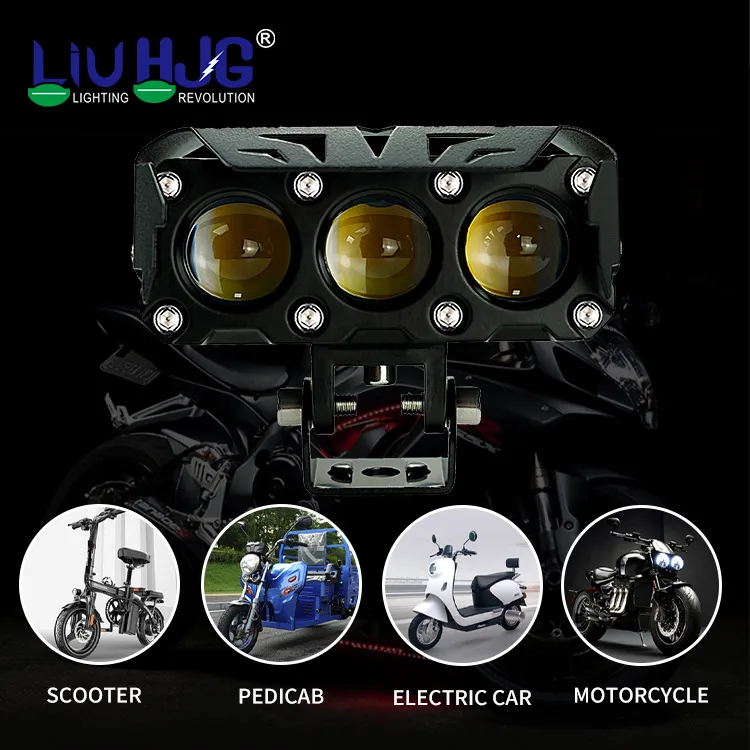Liu HJG Custom ODM OEM Motorcycle Led Lighting Projector Mini Double Led Fog Lights for Car Motorbike