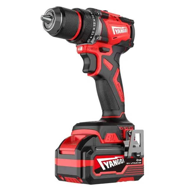 YQ-2145-10 21V/4.0Ah Cordless Drill- 70Nm Dual Speed Cordless Tools Brushless Motor Cordless Drill Set C/W Lithium Ion Batteries