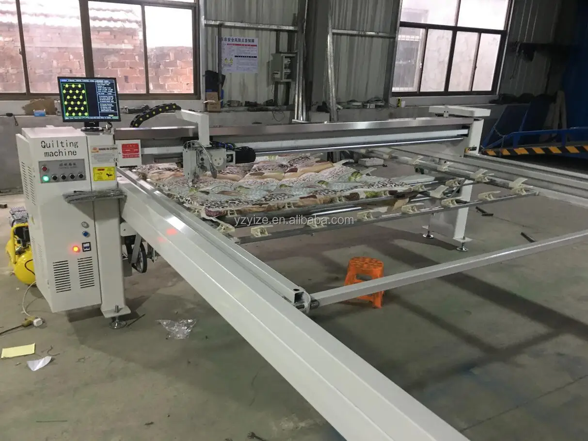 High Speed Servo Long Arm Duvet Mattress Quilting Machine Automatic