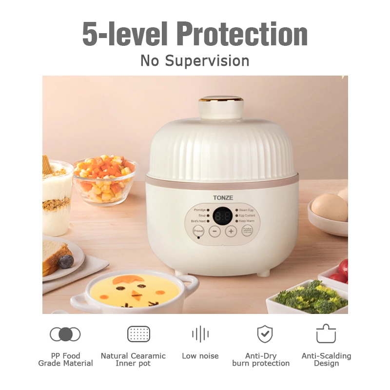 Tonze Oem Smart Portable Ceramic Cookers Ceram Health Mini Slow Cooker