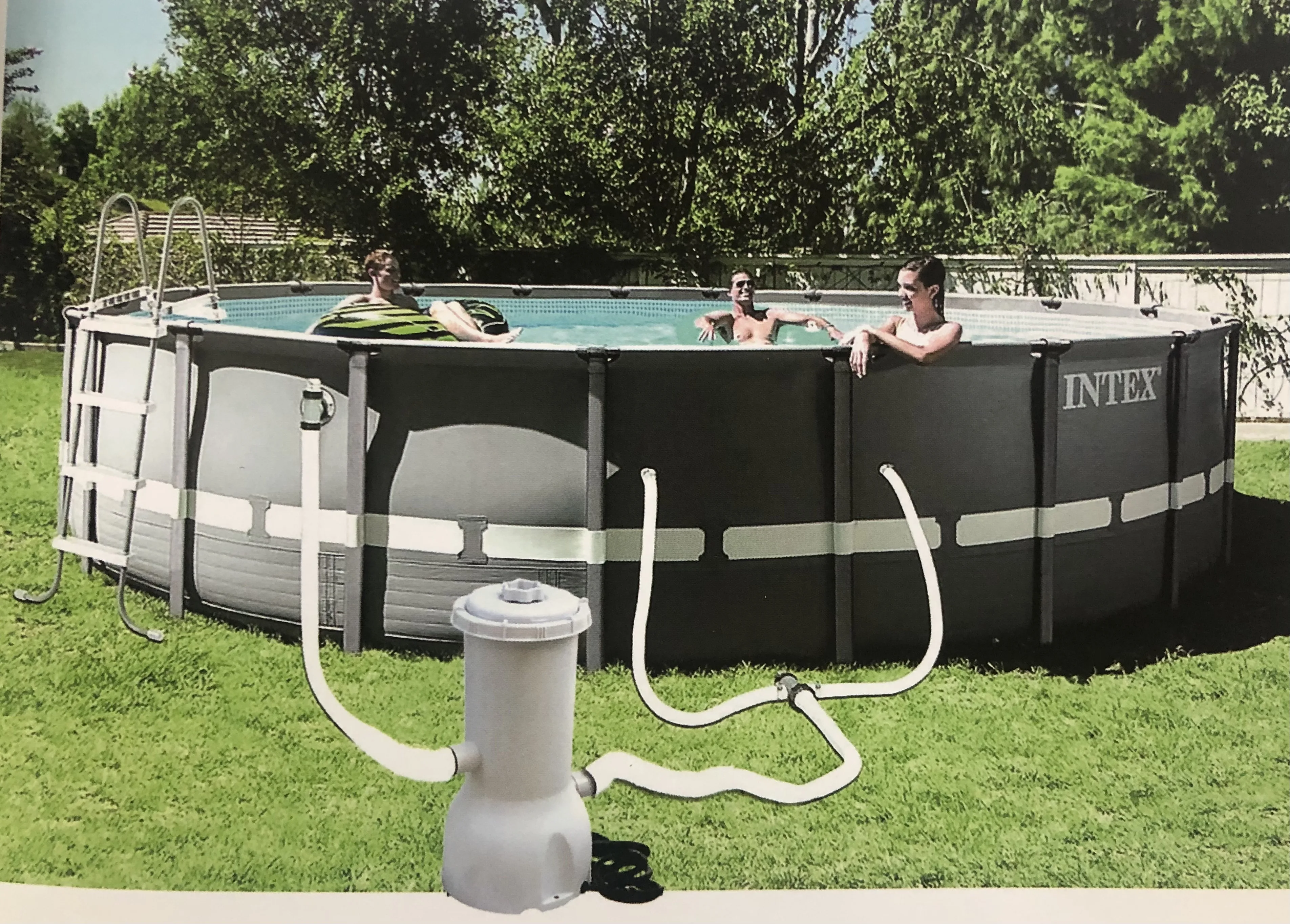 norme britannique Outil pour petit support de piscine gonflable Filtre de circulation Outil de nettoyage de leau Pompe de filtre électrique de 300 gallons pour piscine 