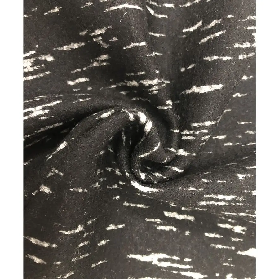 Высококачественная трикотажная ткань из смеси шерсти и хлопка, жаккардовая трикотажная ткань, новинка зимы 2022