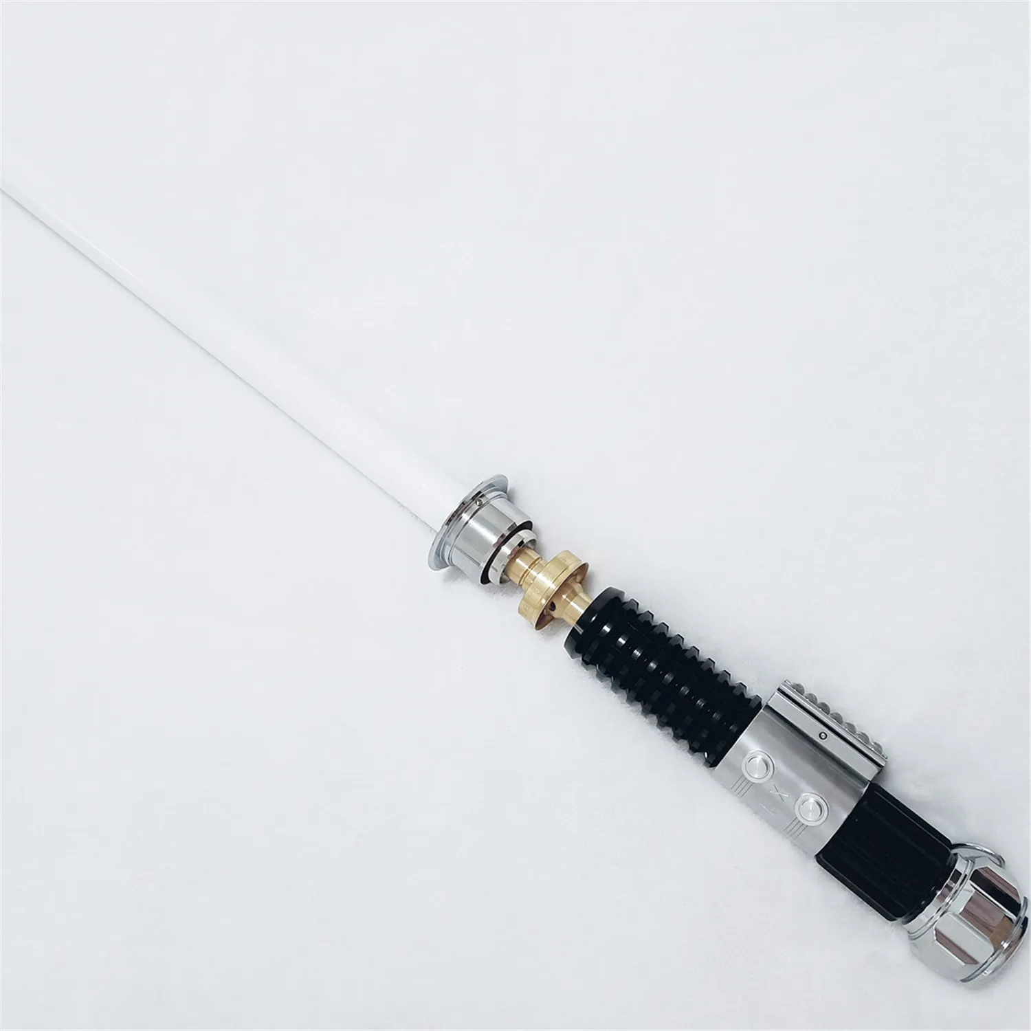 TXQsaber Obi- Wan Kenobi smooth swing Metal Hilt Dueling Light Saber Proffie 2.2  With Lock Up Blaster Sound lightsaber