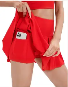 Women Pleated Golf Workout Running Athletic Skort Mini Uniforms Preppy Tennis Sports Skirts