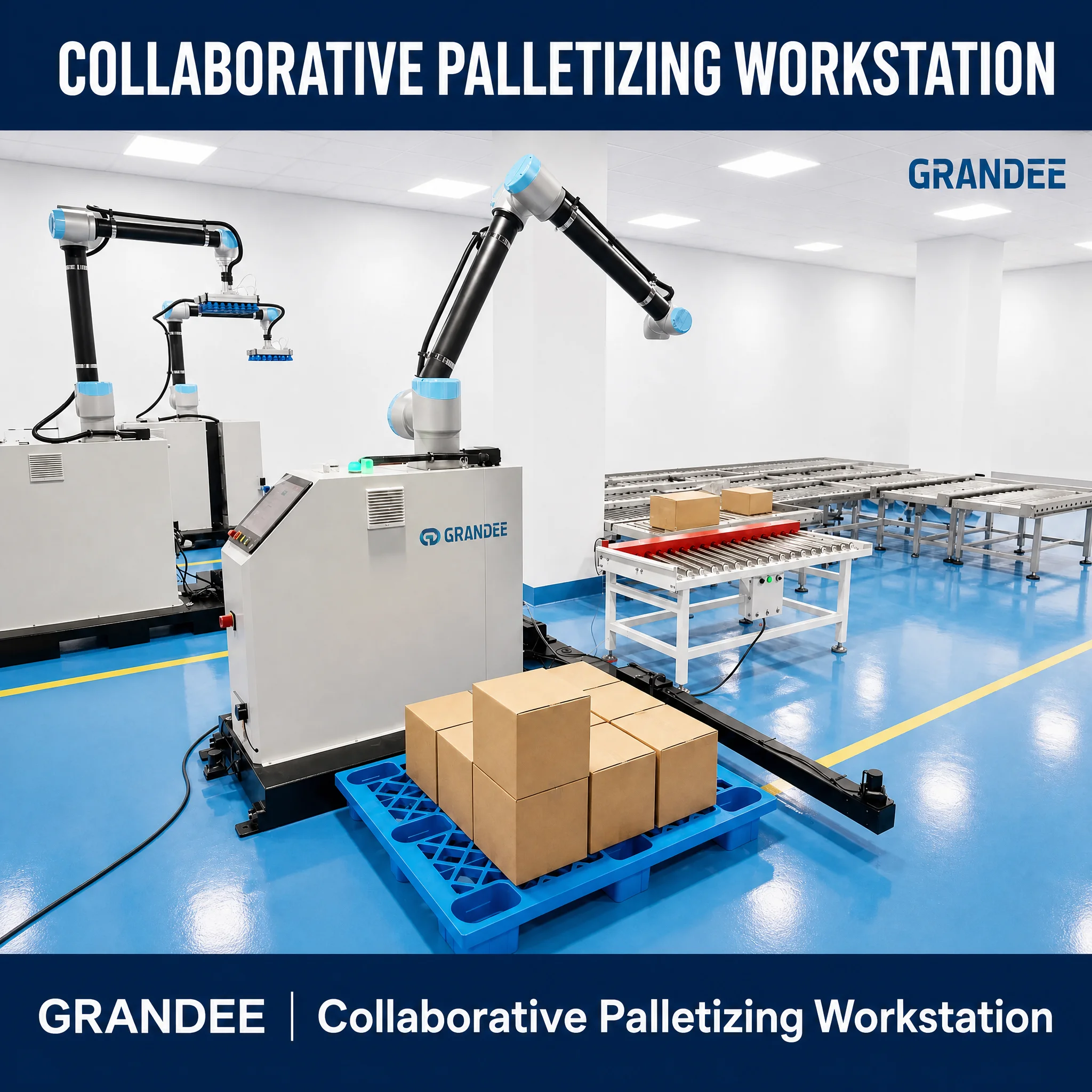 High Safety Automatic 30kg Collaborative Robot Palletizer for Carton Palletizing