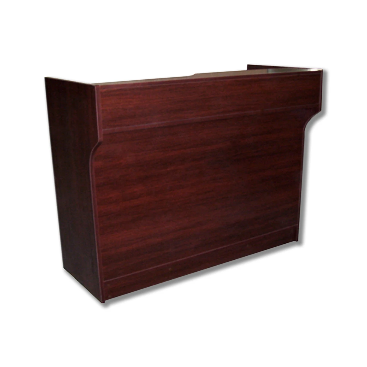 Custom MDF Board Melamine Surface Checkout Counter  Supermarket Cashier Table