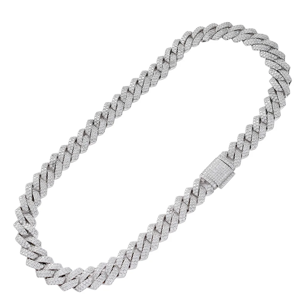 【JORDAN CRAIG】Iced Out Lux Necklace - 13mm Iced Out Gold Chain - 13mm