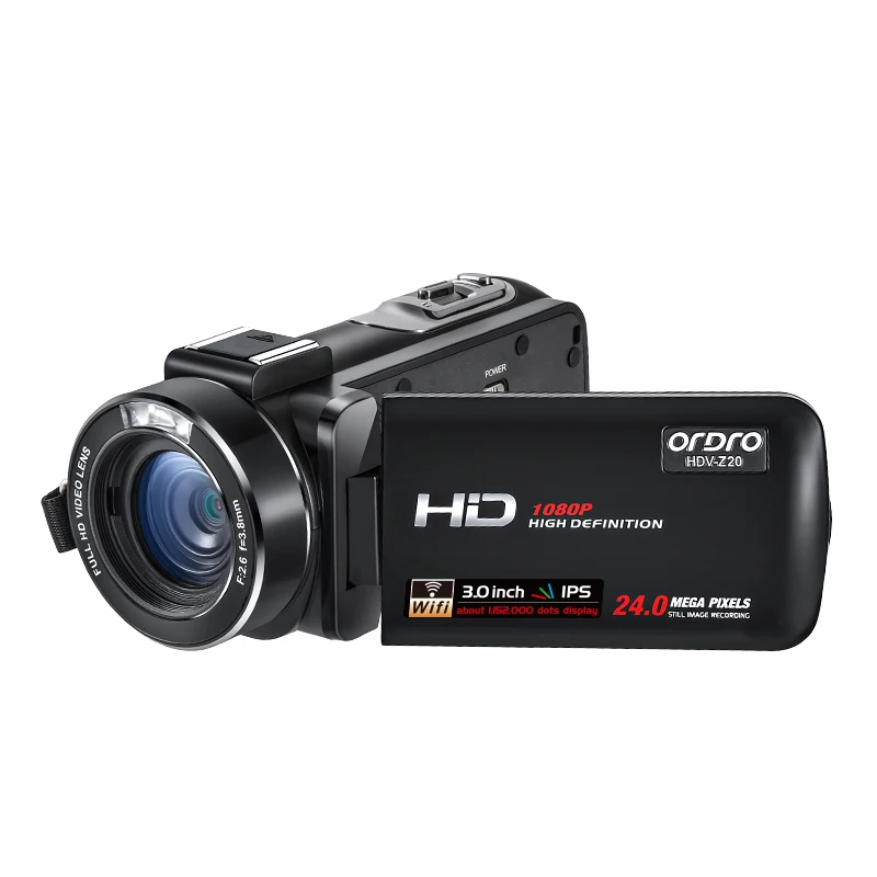 ORDRO Professional 1080P Full HD Digital Camcorder with Night Vision
