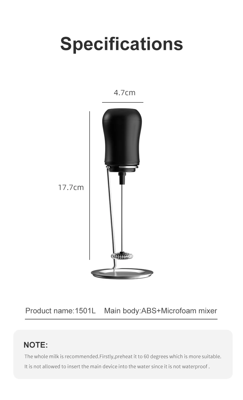 New Arrival Hot Sales Black Portable Handheld Automatic Rechargeable