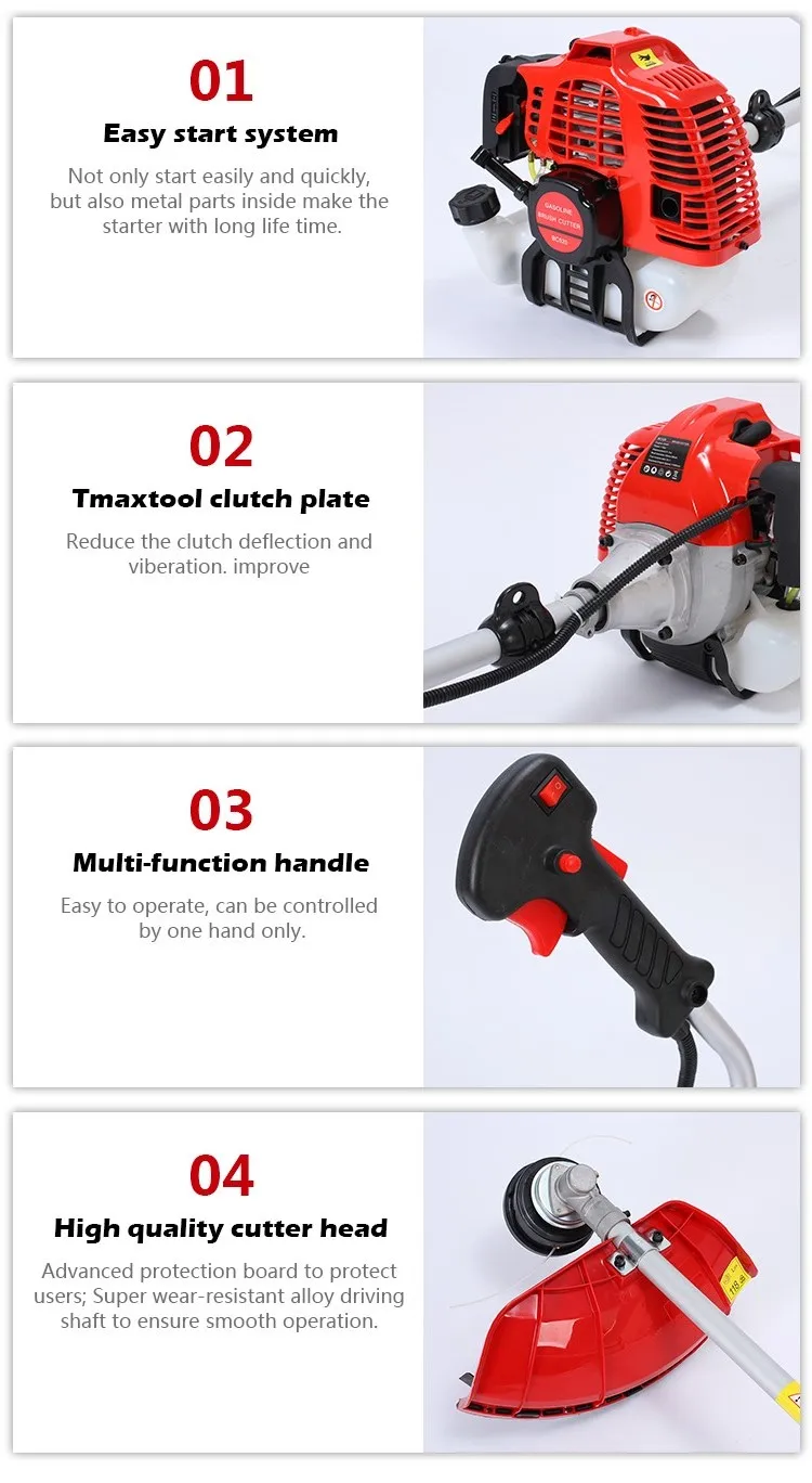 New Heavy Duty Gasoline 52cc Mini Power Brush Cutter Weeder Buy Brush