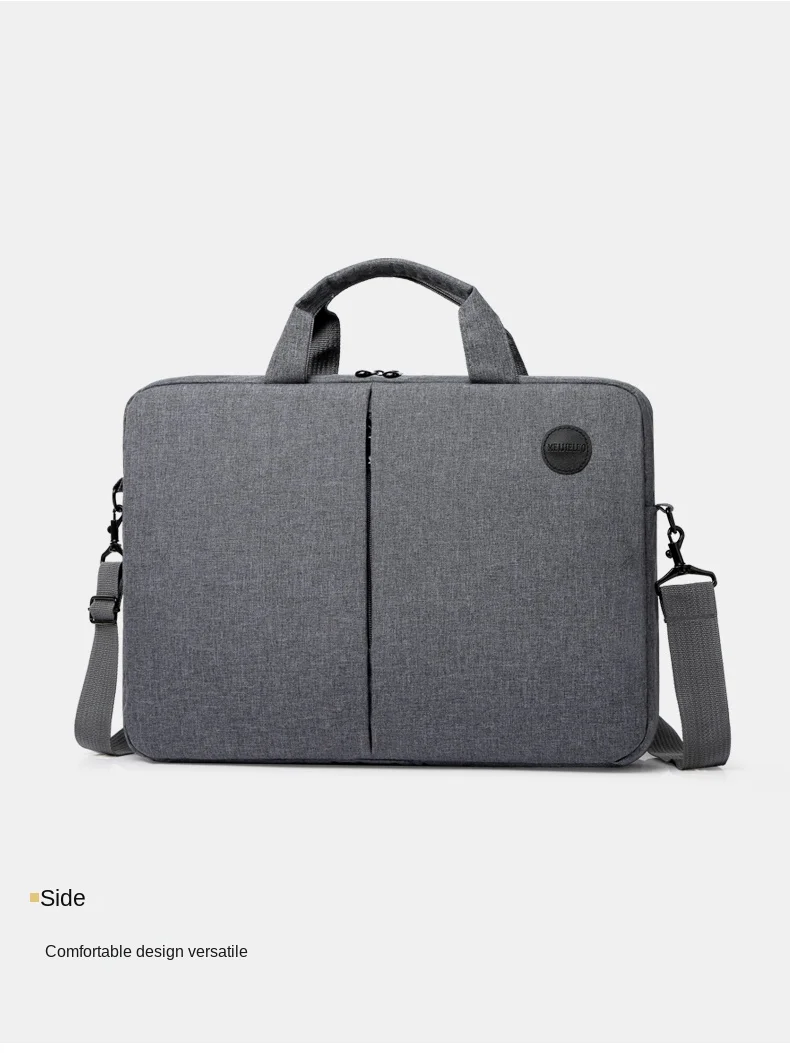 Men Shoulder Messenger Briefcase Laptop 15.6 Inch Notebook Polyester