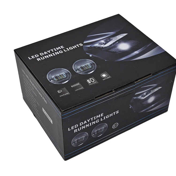 Vinstar 90mm 2pcs Auto Front Bumper Light Led Fog Drl Daytime Running