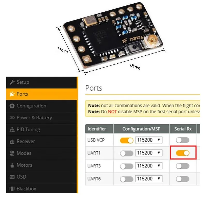 TBS Crossfire Nano 915MHz TX/RX セット 40km Long Range TBS CROSSFIRE NANO TX 915Mhz Teamblacksheep