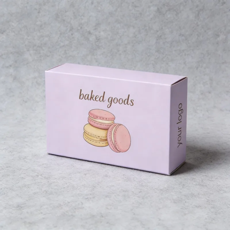 جعبه هدیه ماکارون با کیفیت بالا، قابل بازیافت و خوراکی، جعبه سفت و محکم برای شیرینی‌ها و شکلات‌های جشنواره‌ای، با طراحی سفارشی و جعبه دونات‌ها با لوگوی مشتری