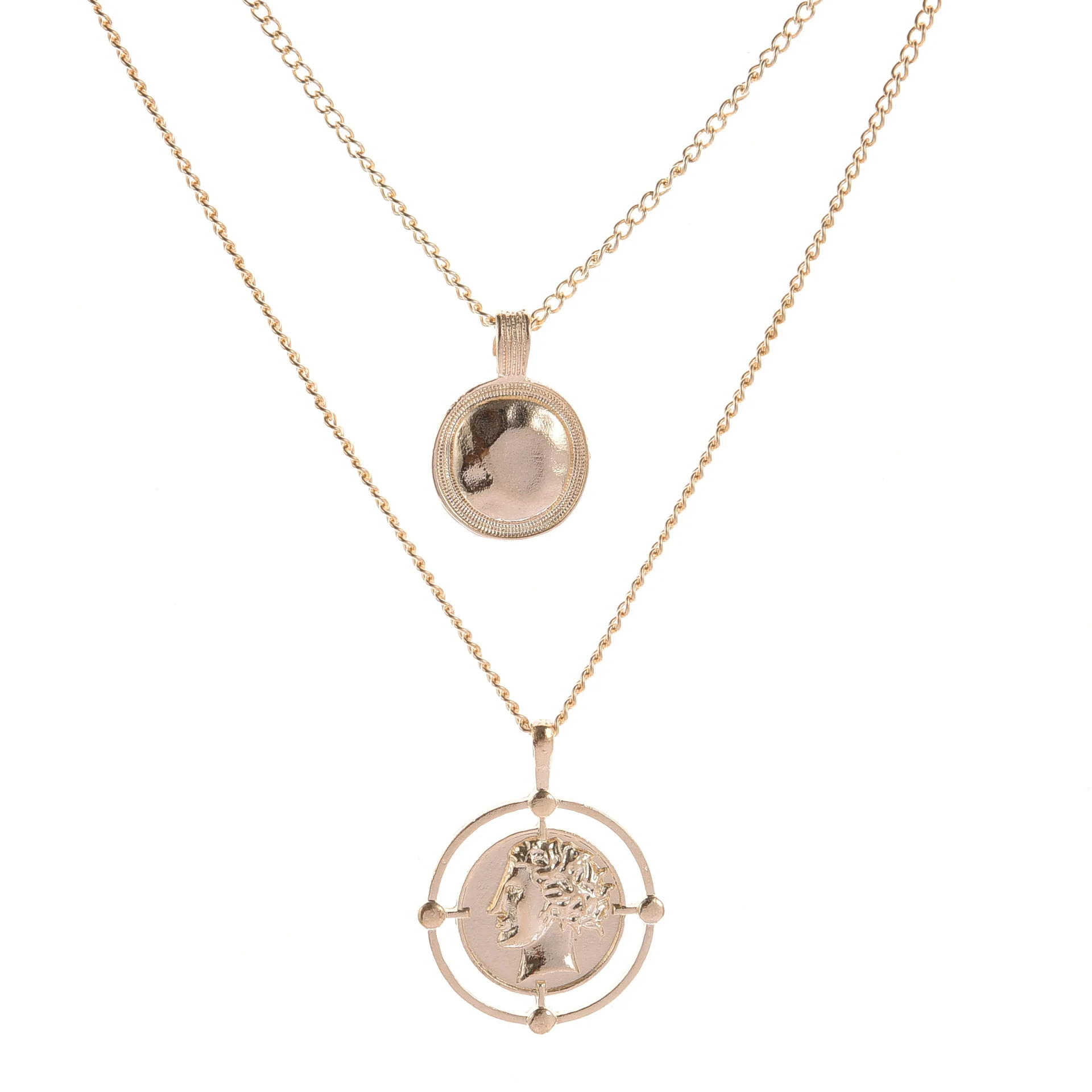 Buy Gold Coin Necklace,Zircon Necklace 