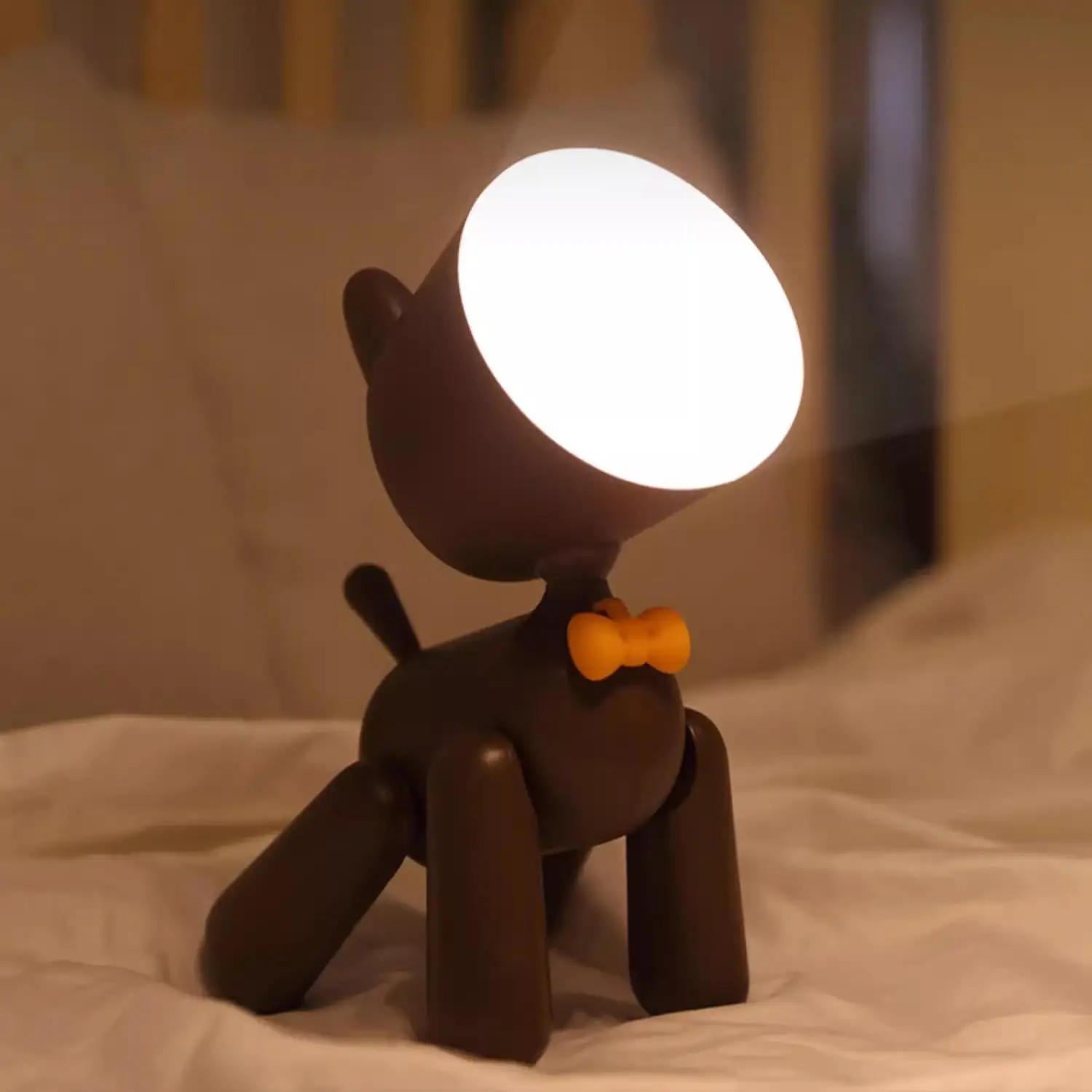 Janpim Customized Versatile Living Room Standing Dog Reading Night Light Cute Toy Puppy Lamp for Kids Touch Sensor