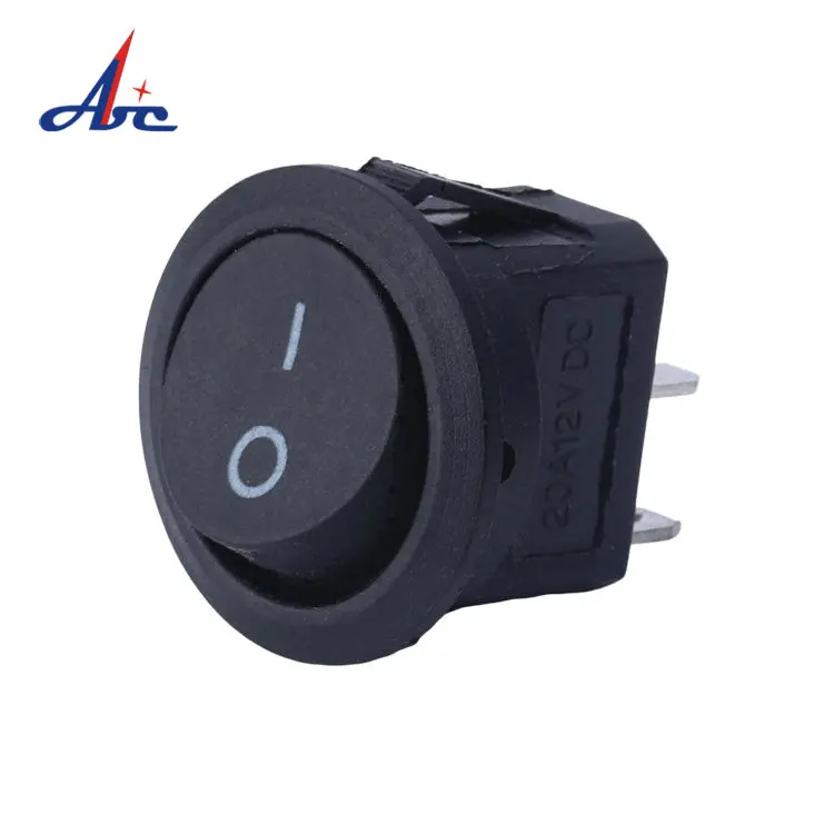 Lot De 5 Interrupteurs à Bascule KCD2 ON-ON 6 Broches Pour Bateau - 21x15mm DPDT Noir & Blanc, 6A/250V 10A/125V