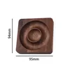 Black walnut square beaded plate