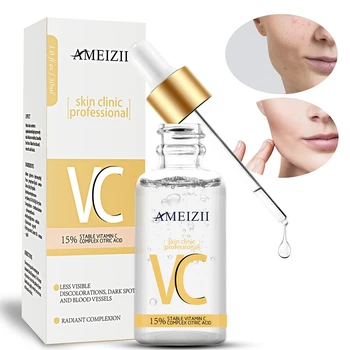 Private Label Brand Vitamin C Serum Kojic Acid Serum VC Cream Skin Care Remove Dark Spots Salud y Belleza Whitening Face Secrum