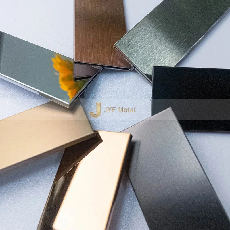 J401 Factory Price Tile Accessories Tile Edging Profiles for Floor and Wall Edges Decoration 304 Stainless Steel Tile Trim