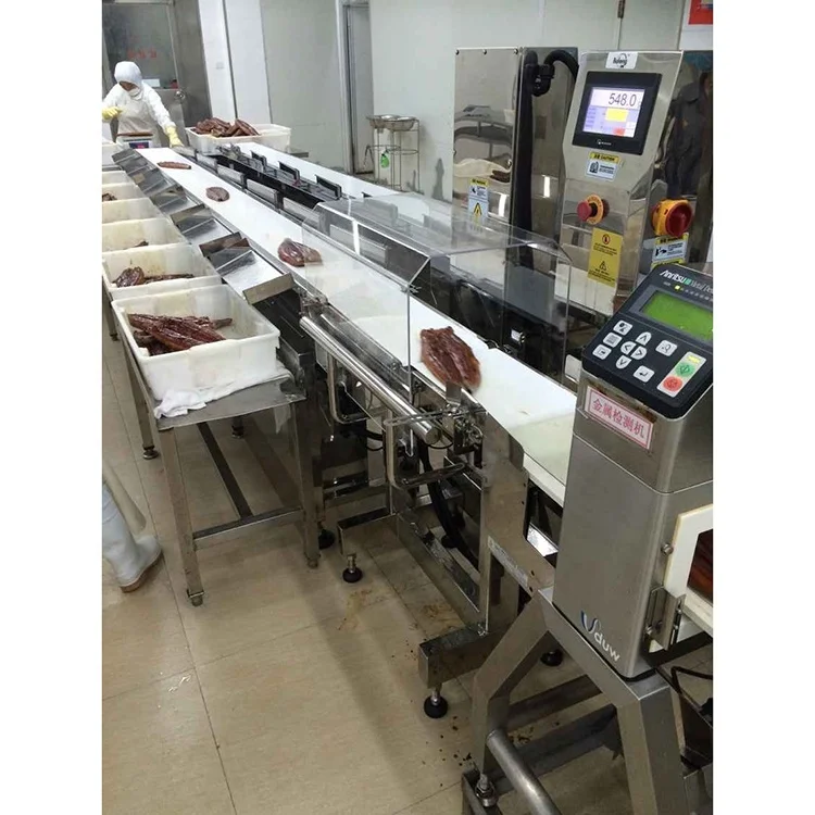 Automatic 6 Levels Fish Meat Weight Sorting Sorter Machine
