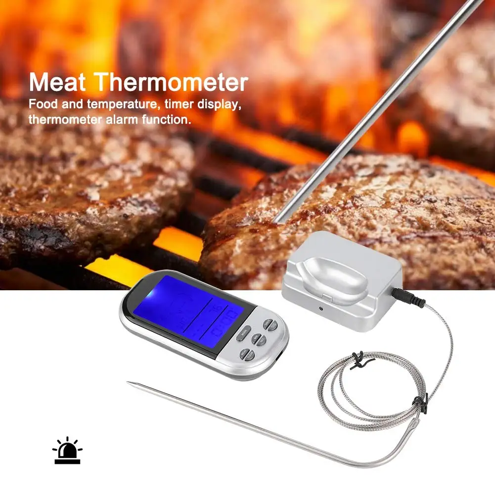 Good Quality Wireless Digital Meat Thermometer Grilling Smoker BBQ Grill Oven Thermometer with Probe