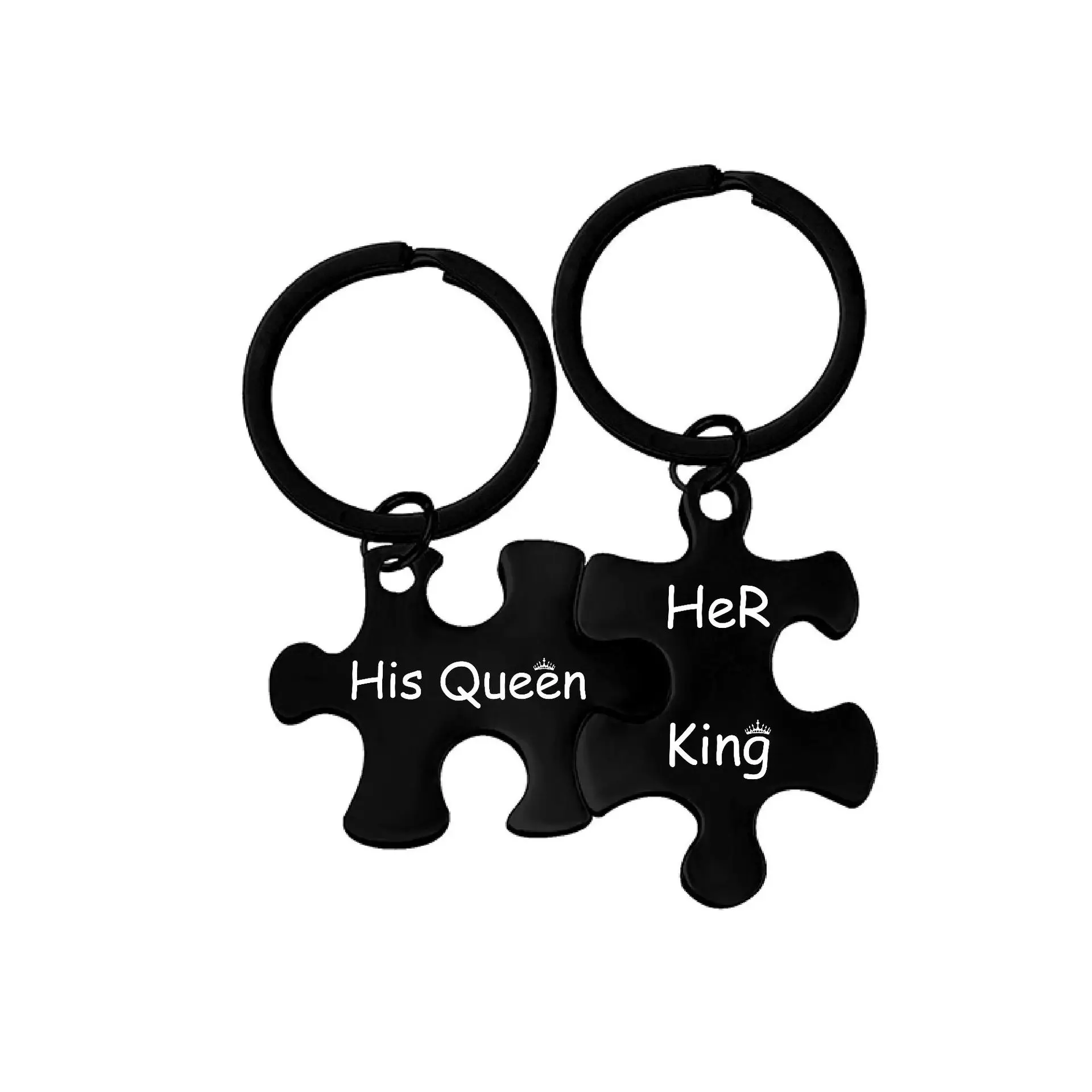 Personalized Lock Puzzle Cube Keychain Magnetic Puzzle Shaped Jigsaw Couple  Puzzle Piece Keychain Holder Key Ring Pendant
