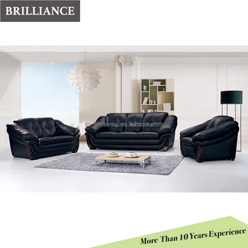 Popular office sofa set wooden leg PU leather boss sofa set