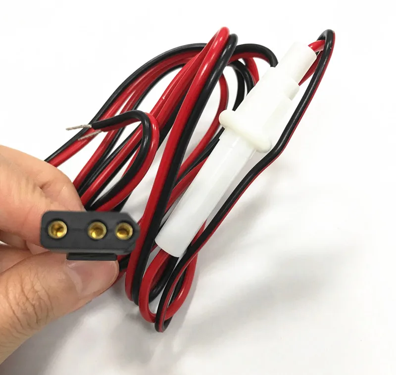 Factory 4.8 ft Fused 2-Wire 3 Pin CB Radio Power Cord Stripped Ends Replacement Communication Cable for Car Radio