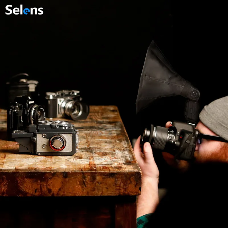 Selens ミニ折りたたみ式八角形ソフトボックス ポータブルフラッシュ